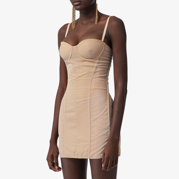 BURBERRY Beatriz Cotton Gabardine Corset Dress - Picture 1 of 11